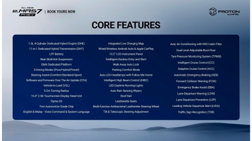 Proton eMas 7 PHEV open for booking – 3 variants, 2 battery choices, up to 996 km WLTP, RM110k-130k est