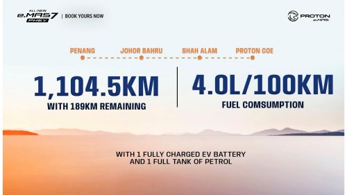 Proton eMas 7 PHEV open for booking – 3 variants, 2 battery choices, up to 996 km WLTP, RM110k-130k est