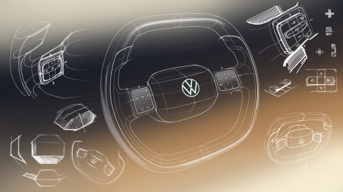 2026 Volkswagen ID. Polo cabin shown – EV hatchback brings back wider use of buttons for key functions
