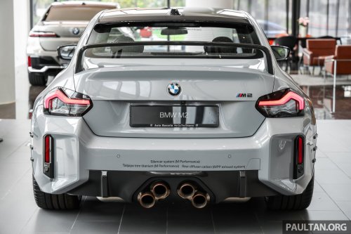 2026 G87 BMW M2 M Performance parts in Malaysia – carbon-fibre exterior parts, titanium silencer; RM132k