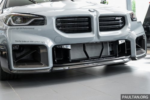 2026 G87 BMW M2 M Performance parts in Malaysia – carbon-fibre exterior parts, titanium silencer; RM132k