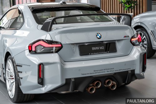 2026 G87 BMW M2 M Performance parts in Malaysia – carbon-fibre exterior parts, titanium silencer; RM132k