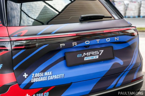 Proton eMas 7 PHEV full specifications revealed – 262 PS/262 Nm, two LFP battery sizes, up to 996 km WLTP