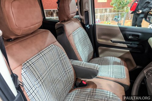 Mitsubishi Delica Mini x Dali with DAMD at Tokyo Auto Salon – classic Pajero face, retro-patterned upholstery