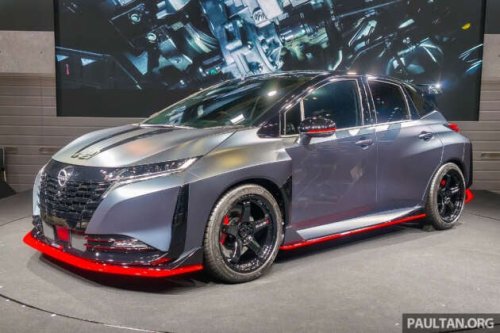 Nissan Aura Nismo RS concept at Tokyo Auto Salon – hot hatch with e-Power system from X-Trail Nismo