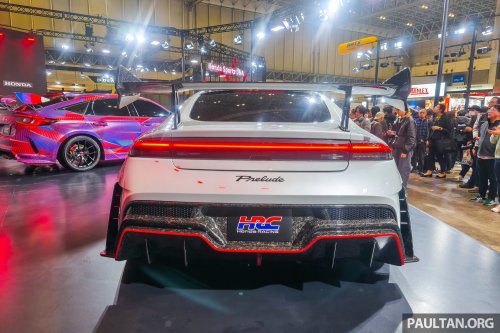 Honda Prelude HRC Concept shown at Tokyo Auto Salon 2026 – coupé gets big wing, carbon-fibre parts