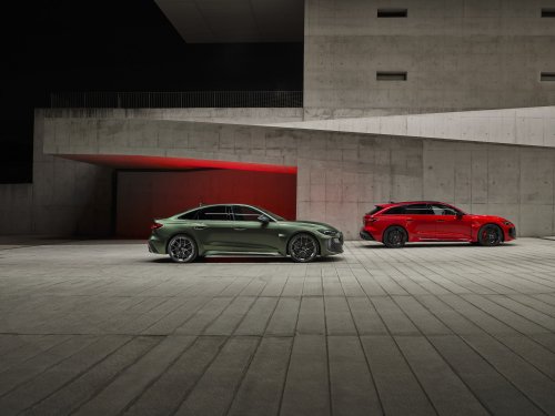 2026 Audi RS5 – 639 PS PHEV über sedan/wagon; 0-100 km/h 3.6 secs, 84 km EV range, up to 2,370 kg