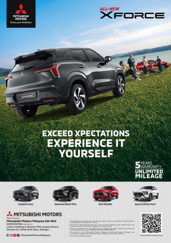 2026 Mitsubishi Xforce previewed in Malaysia – CKD; RM110k-RM120k est; 1.5L NA, CVT; launch in April