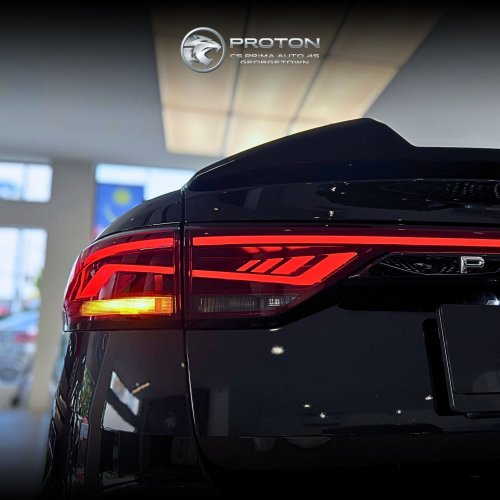 2026 Proton S70 shown – i-GT 4-cyl, new headlights and wheels, bodykit with red lines, Giti tyres