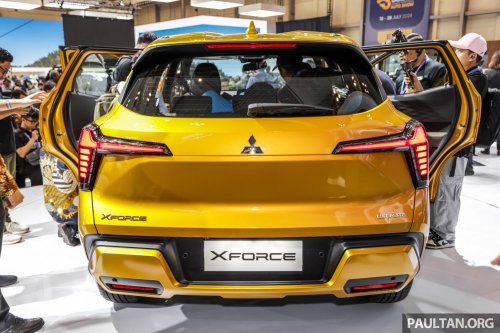 Mitsubishi Xforce spotted again in Malaysia on the back of a roving truck – nationwide tour until March 15