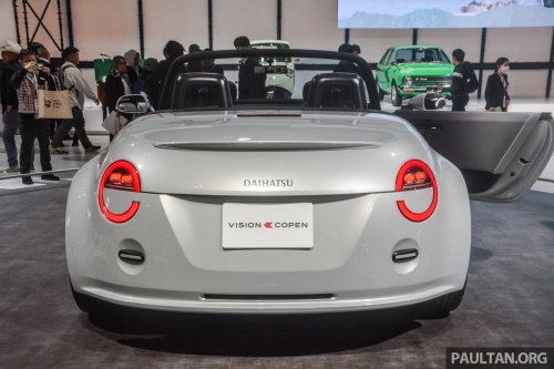 Daihatsu K-Open remains a kei car – drops larger size and 1.3L idea, but will be FR; Akio Toyoda to sign it off